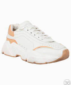 Tênis Dolce & Gabbana Trainer Branco e Laranja