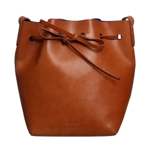 Bolsa Mansur Gavriel Bucket Couro Caramelo
