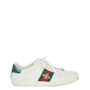 Tênis Gucci Ace Bordado Branco Tam 38 BR