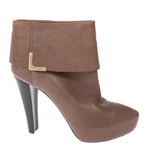 Bota Louis Vuitton Couro Marrom