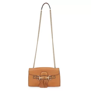 Bolsa Gucci Emily Chain Caramelo