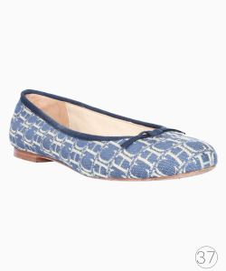 Sapatilha Carolina Herrera CH Azul