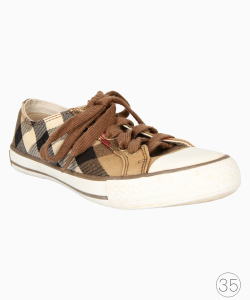 Tênis Burberry Xadrez Bege