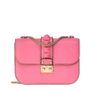Bolsa Valentino Garavani Glam Lock Rosa