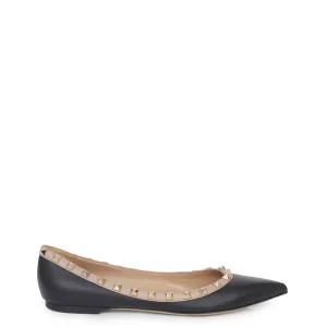 Sapatilha Valentino Studs Preta e Bege Tam 365 BR