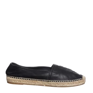Espadrille Saint Laurent Couro Preta