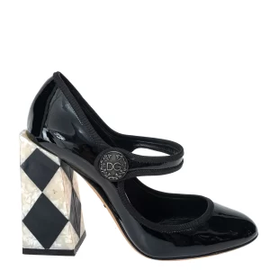 Sapato Dolce & Gabbana Mary Jane Salto Bicolor