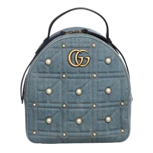 Mochilha Gucci Double G Marmont Jeans