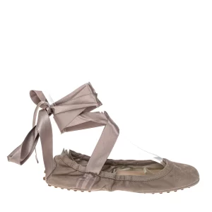 Sapatilha Tod's com Fita Bege