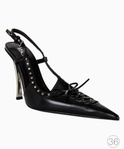 Sandália Versace Cadarço Preto