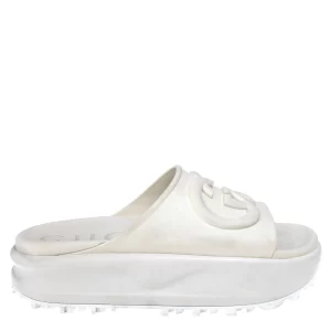 Slide Gucci Plataforma Branco