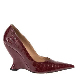 Sapato Bottega Veneta Texturizado Vinho