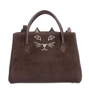 Bolsa Charlotte Olympia Camurça Marrom
