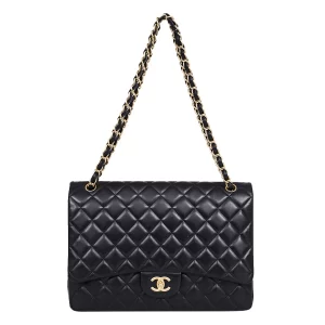 Bolsa Chanel Classic Flap Maxi Preta