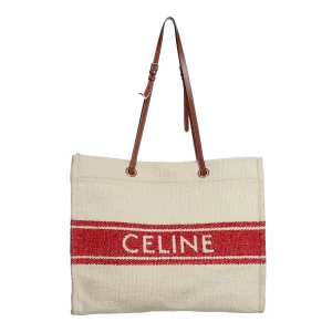 Bolsa Celine Plein Soleil Tote Canvas Vermelha