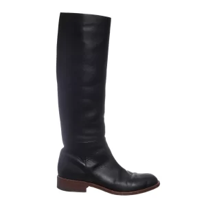 Bota Celine Couro Preto