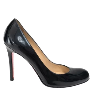 Sapato de Salto Christian Louboutin Verniz Preto