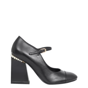 Sapato Chanel Preto com Pérolas Tam 355 Br