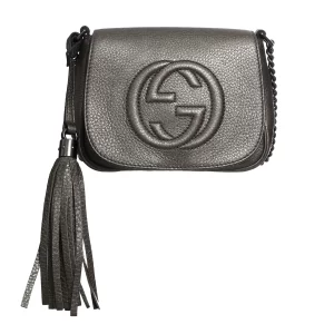 Bolsa Gucci Soho Chain Pequena Metalizada