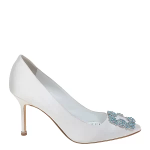 Sapato Manolo Blahnik Hangisi Branco