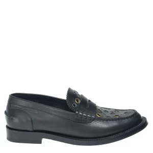 Mocassim Burberry com Ilhós Preto