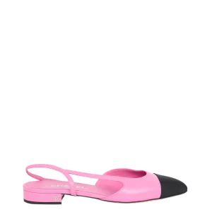 Sapato Chanel Slingback Rosa Tam 38 Br