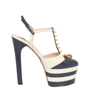 Sapato Gucci Angel Azul e Branca Tam 37 BR