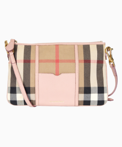 Bolsa Burberry House Check Peyton Rosa