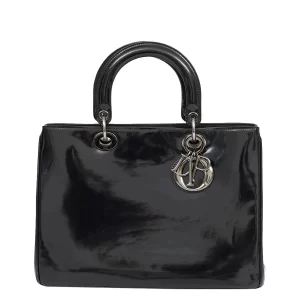 Bolsa Lady Dior Preta Verniz