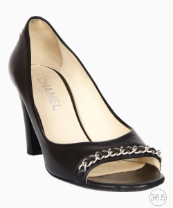 Sapato Chanel Corrente Preto