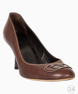 Sapato Gucci Couro Marrom