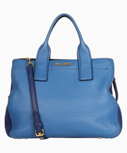 Bolsa Miu Miu Couro Azul