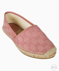 Espadrille Gucci GG Canvas Rosa