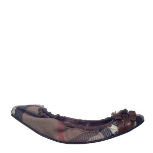 Sapatilha Burberry Fivela Housecheck e Bege