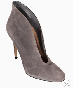 Bota Gianvito Rossi Camurça Cinza