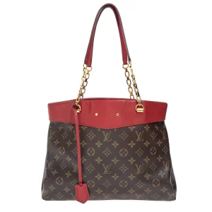 Bolsa Louis Vuitton Pallas Shopper Monograma Vermelha