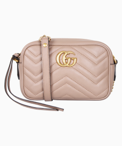 Bolsa Gucci Tiracolo GG Marmont Bege