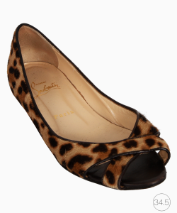 Sandália Louboutin Croisette Animal Print