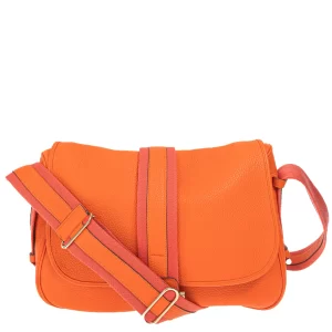 Bolsa Hermes Transversal Clemence Laranja