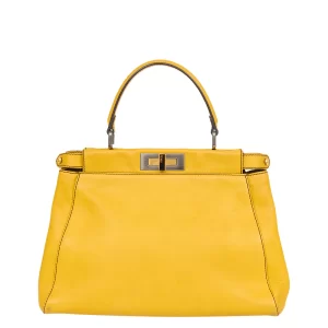 Bolsa Fendi Peekaboo Amarela