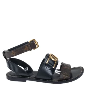 Sandália Louis Vuitton Rasteira Academy Monograma