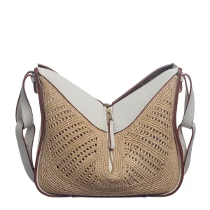 Bolsa Loewe Hammock Rafia Branca