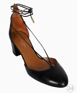 Sandália Aquazzura Verniz Preto