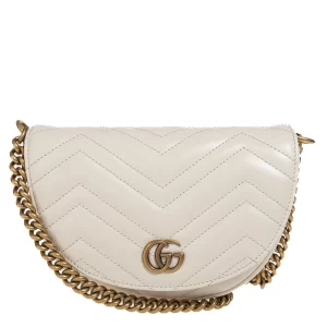 Bolsa Gucci Mini Marmont Crossbody Branca
