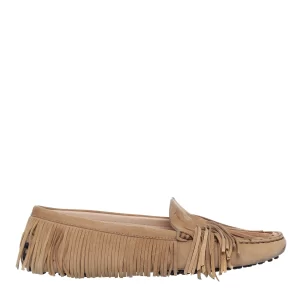 Mocassim Tod's Franjas em Camurça Bege