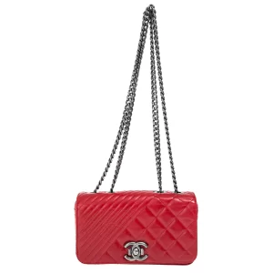 Bolsa Chanel Coco Boy Flap Vermelha