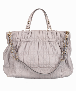 Bolsa Christian Dior Delices Cannage Lambskin Cinza