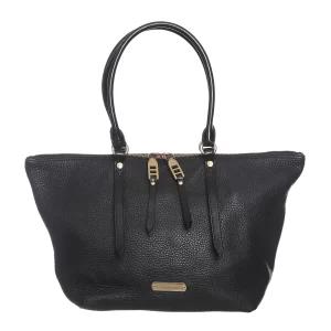 Bolsa Burberry Tote Couro Preta