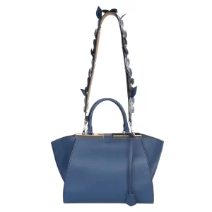 Bolsa Fendi 3Jours Azul com Alça