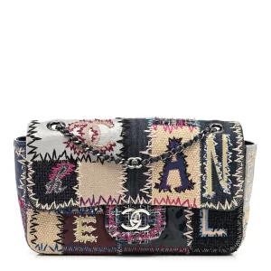 bolsa Chanel Denim Tweed Patchwork